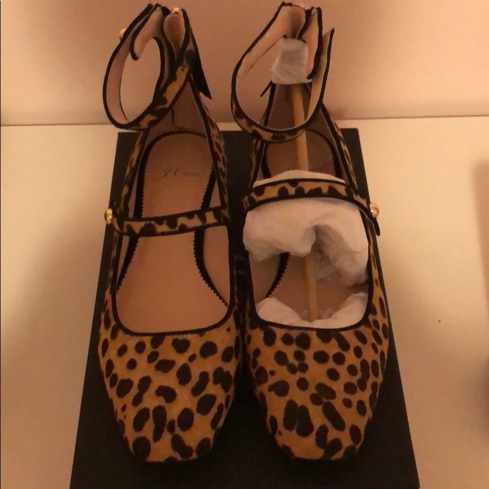 JCrew Sally Ballet with Straps in Haircalf
